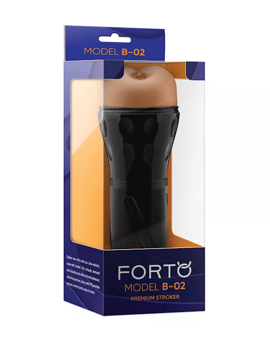 Forto Model B-02 Hard-Skin Ass Masturbator - Tan