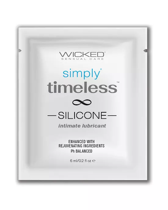 Wicked Sensual Care Simply Timeless Silicone Lubricant - .2 oz