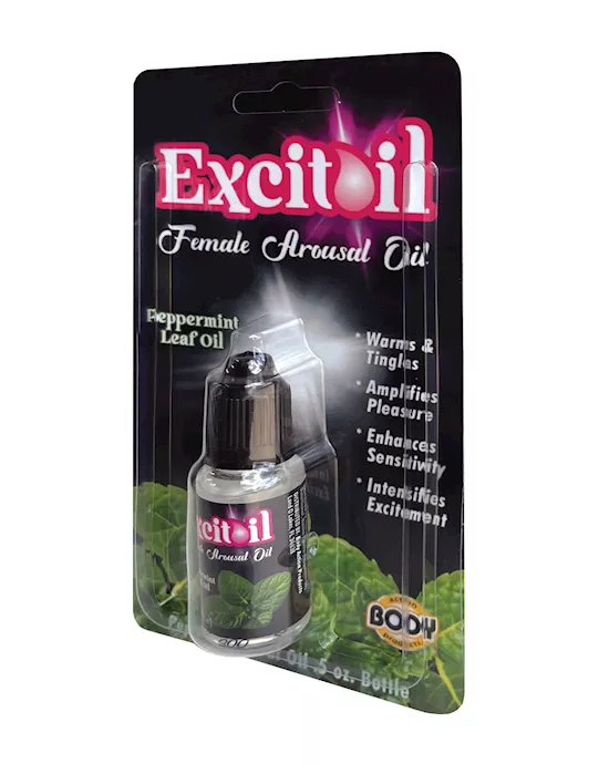 Body Action Excitoil Peppermint Arousal Oil - .5 oz Bottle Carded