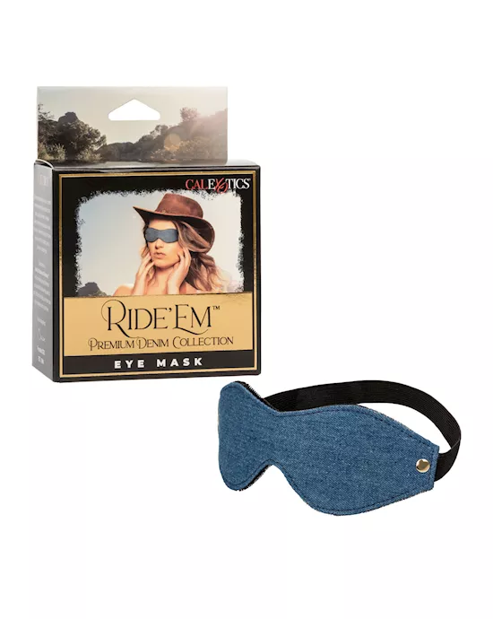 Ride 'Em Premium Denim Collection Eye Mask