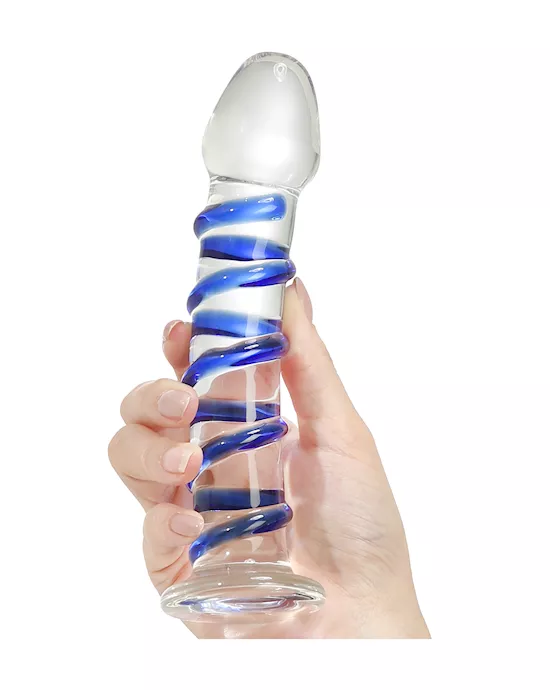 G-Spot Spiral Glass Dildo