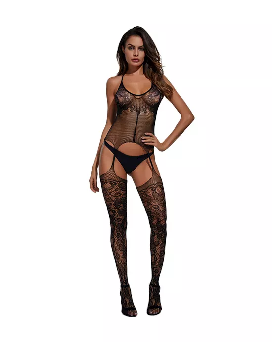 Lacy Legs Bodystocking