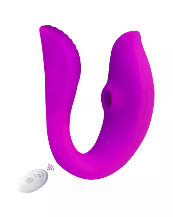 Hold Me Close Remote Controlled Suction Vibrator