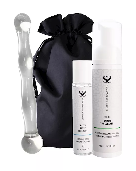 FREE Lucent Rippled Glass Massager - Essentials Bundle