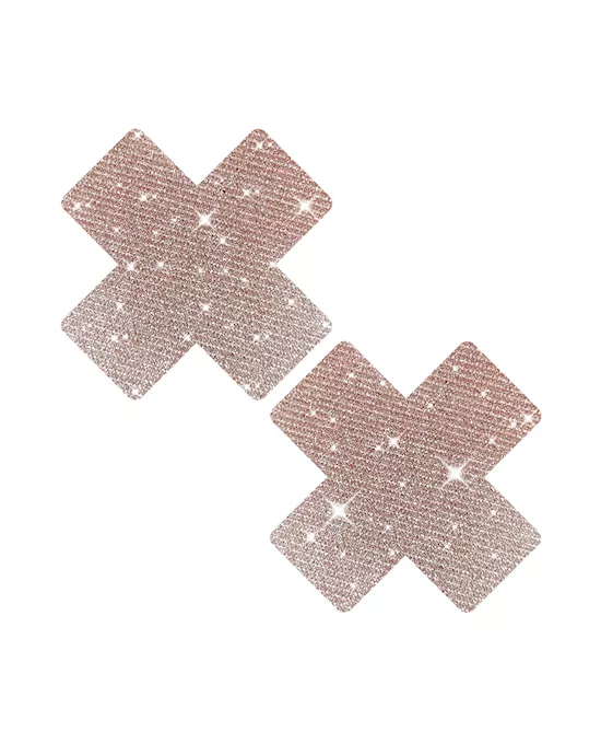 Pink Ballerina Bling Glitter X Factor Nipple Cover Pasties