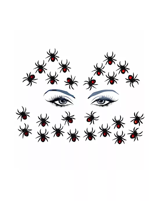Black Widow Glitter Crystal Spider Body and Face Stix