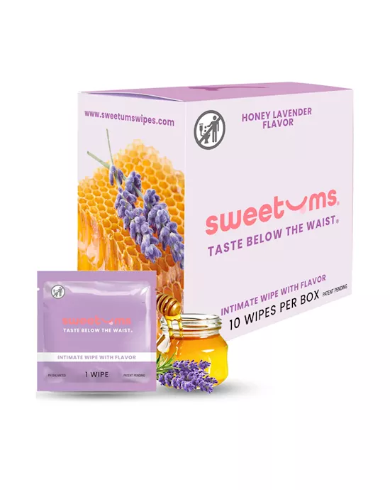 Sweetums Honey Lavender Flavoured Wipes