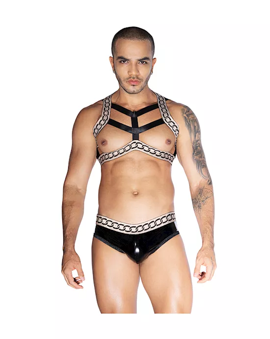 Chained Up Top And Underwear Set