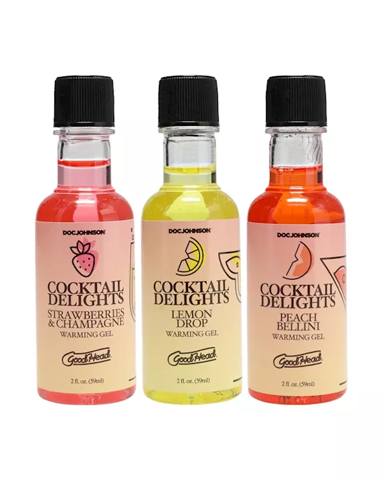Cocktail Delights Warming Gels 59ml 3 Pack