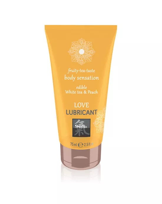 Shiatsu White Tea & Peach Flavoured Love Lubricant 75ml