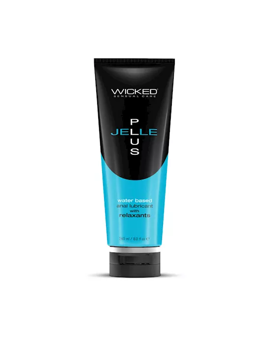 Wicked Jelle Plus Relaxing Water Based Anal Lubricant 240ml 