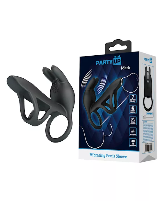 Party Up Mark Vibrating Cock Sleeve