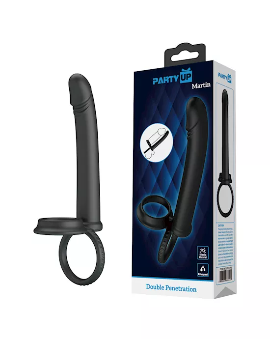 Party Up Martin Cock and Ball Rings with Double Penetrator
