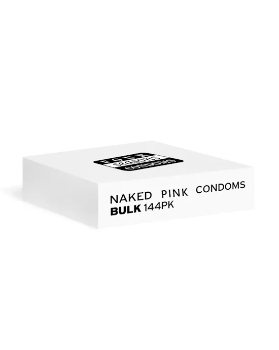 Four Seasons Naked Pink Condoms Bulk Box 144pcs