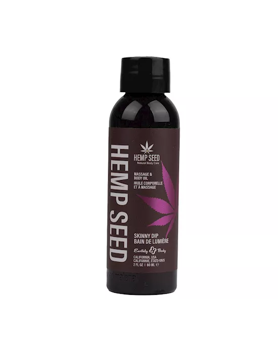 Hemp Seed Skinny Dip Massage & Body Oil 59ml 