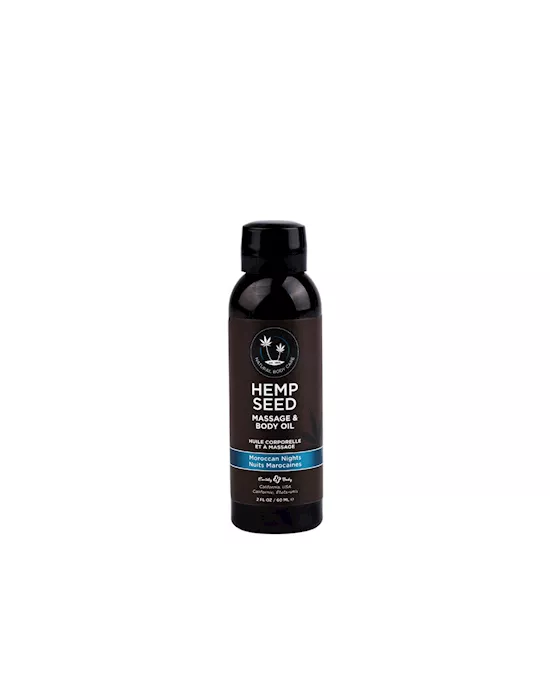 Hemp Seed Moroccan Nights Massage & Body Oil 59ml