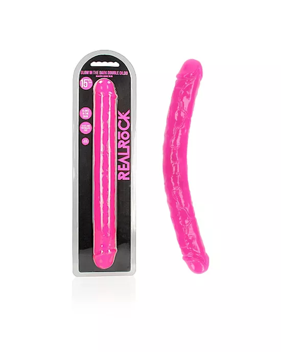 RealRock Glow Double Dildo 15 Inch