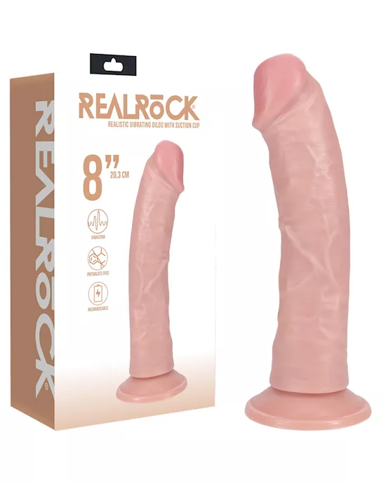RealRock Vibrating Dildo 8 Inch
