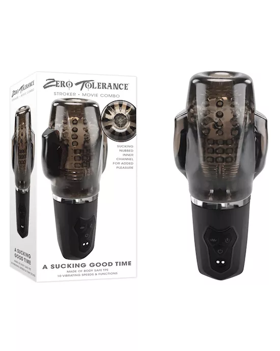 Zero Tolerance A Sucking Good Time Sucking & Vibrating Stroker