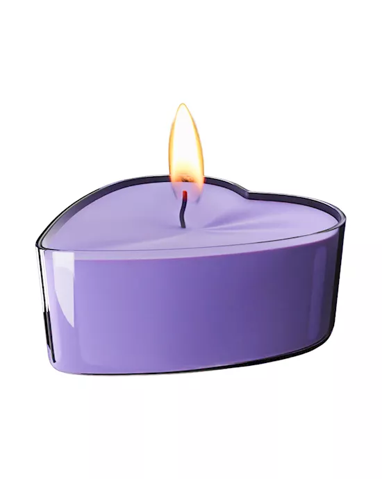 Purple Heart Massage Candle