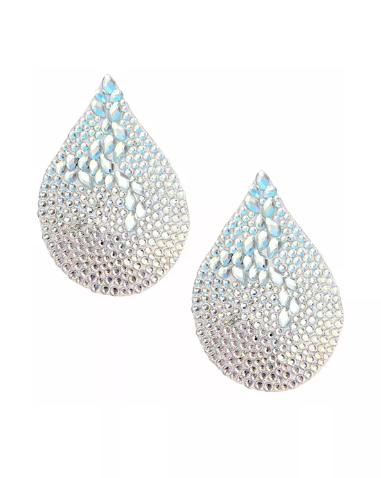 Angel Tears Iridescent Crystal Jewel Nipple Pasties