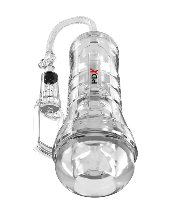 Pdx Elite Viewtube Vac Xxl Pump See-thru Ez-grip Pump Stroker