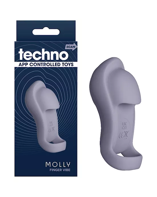 Techno Molly Finger Vibrator App Controlled
