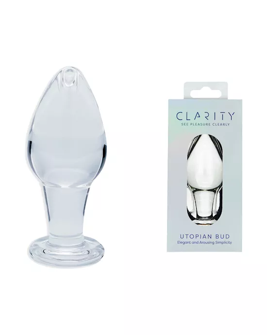 Clarity Glass Utopian Bud Dildo