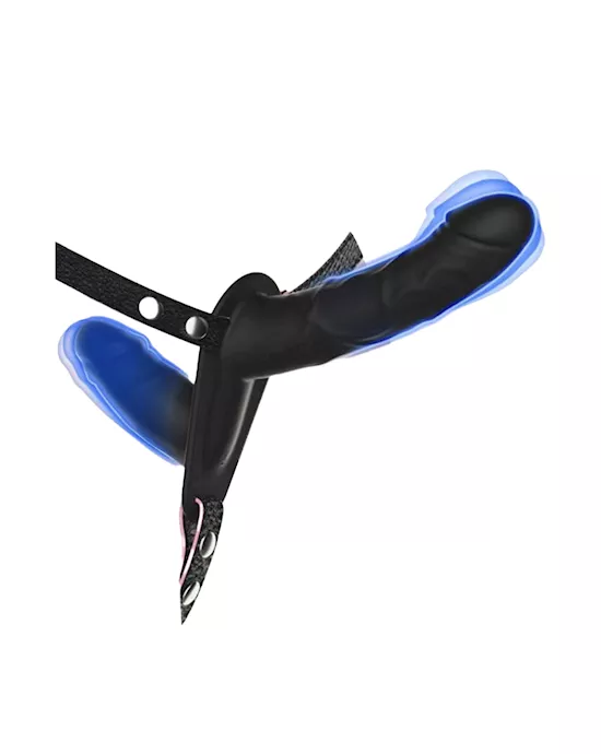 Tandem Strapless Strap On With Remote Control