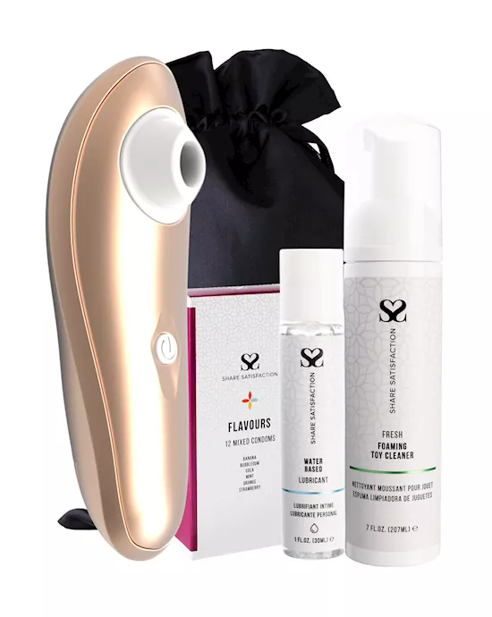 Luma Silicone Suction Vibrator - Essentials Bundle