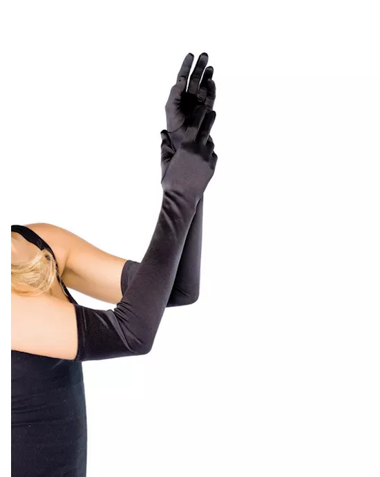 Extra Long Satin Gloves