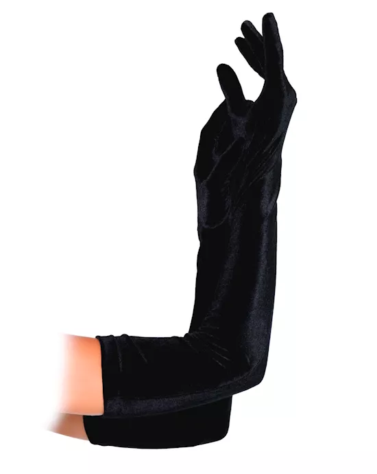 BQ Stretch Velvet Opera Length Glov