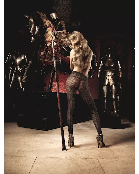 Jacquard pantyhose