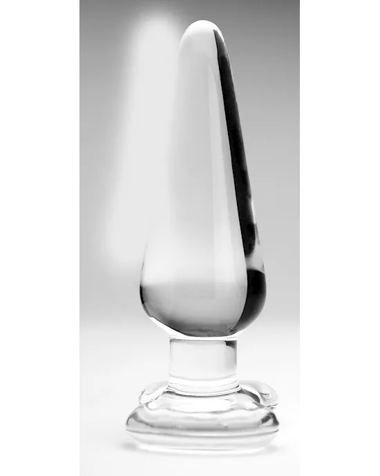 Clear Glass Spade Plug M