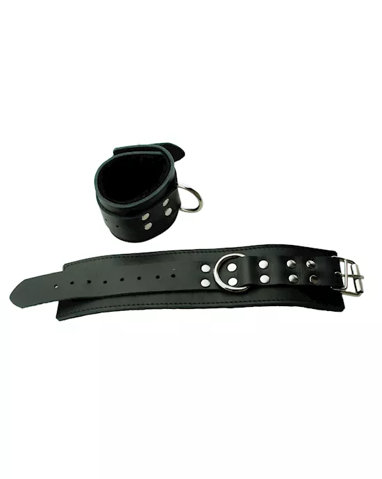 Leather Cuffs with Fur Lining