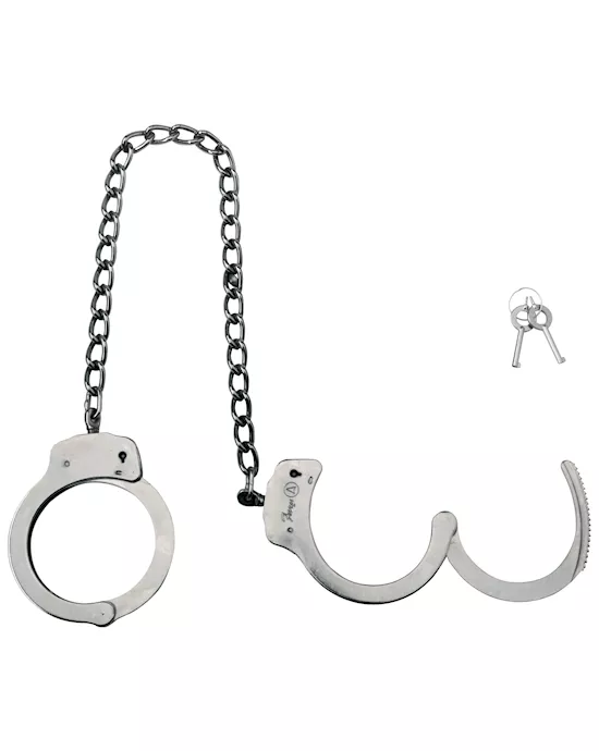 Dual Locking Nickel Ankle Cuffs