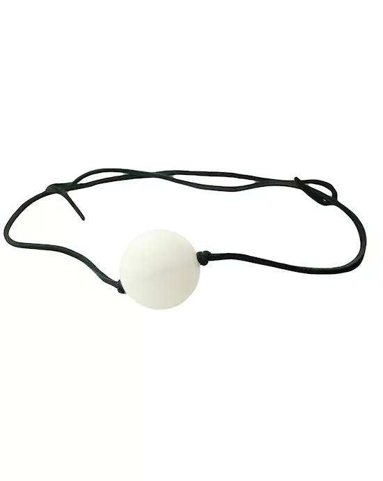 175 Plastic Ball Gag with Leather Thong Strap