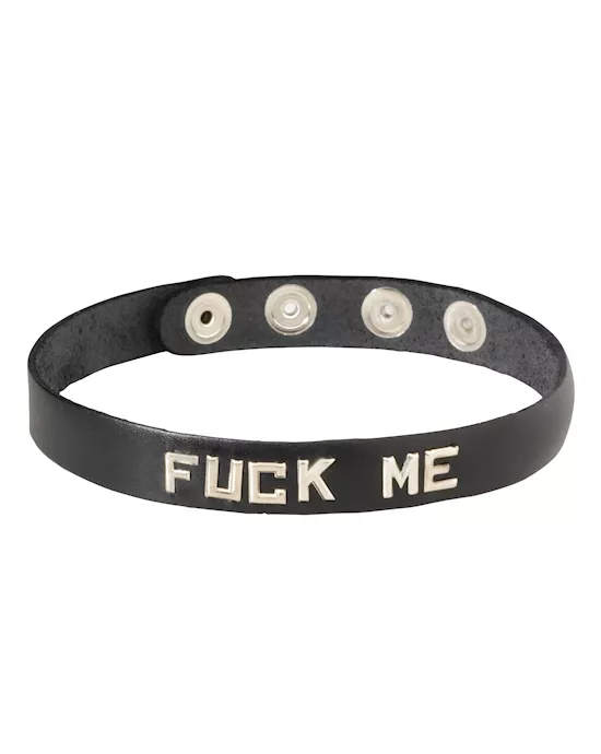 LEATHER COLLAR FUCK ME