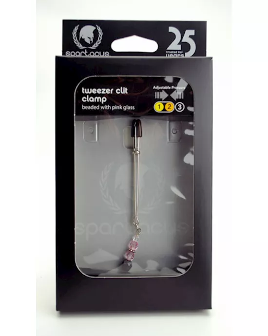 Beaded Adjustable Clit Clamp Pink
