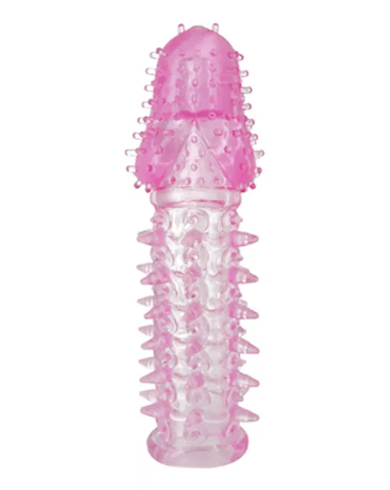 Textured Penis Extender and Vibe Sleeve