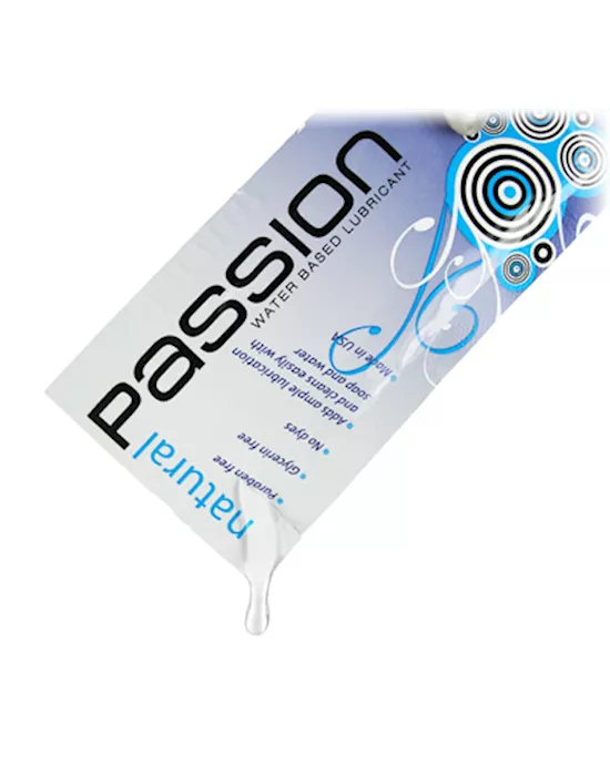 Passion Natural Water-Based Lubricant 025 oz Single Use Pouch