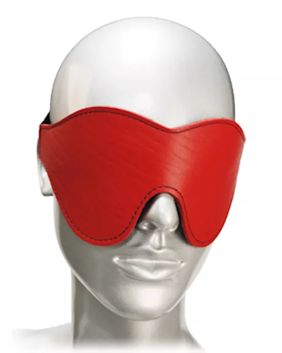 Red Leather Blindfold