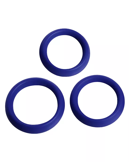 3 Piece Silicone Erection Rings