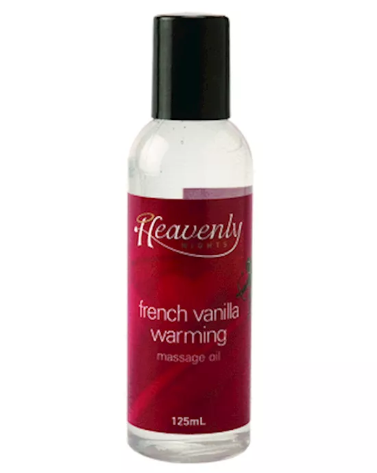 Heavenly Nights Warming Massage Oil French Vanilla
