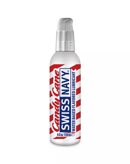 Swiss Navy Water Base Candy Cane Flavoured Lubricant 4oz 118ml