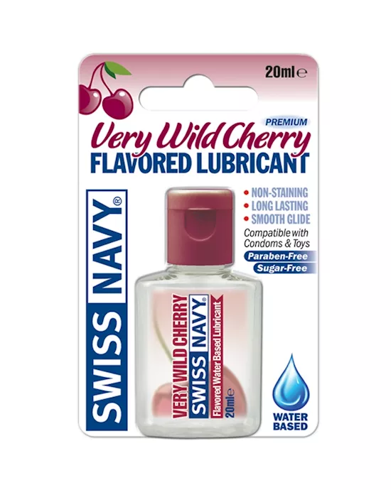 Swiss Navy Very Wild Cherry Lubricant 06oz 20ml
