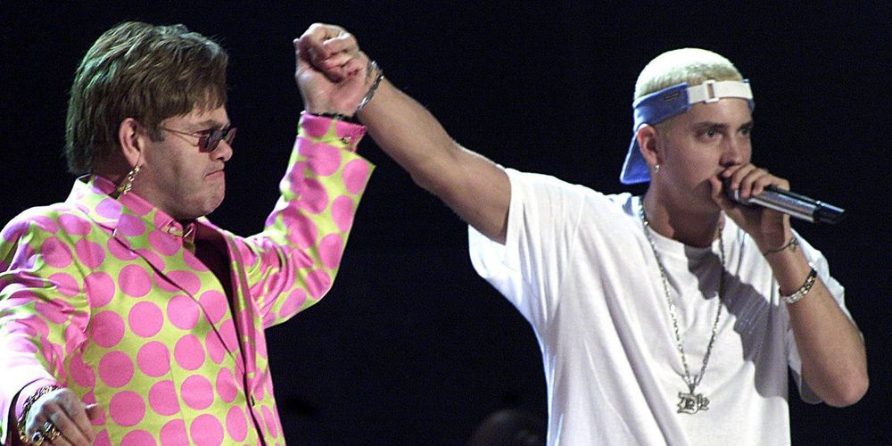 Eminem Gifts Diamond-Encrusted Cock Rings to Elton John