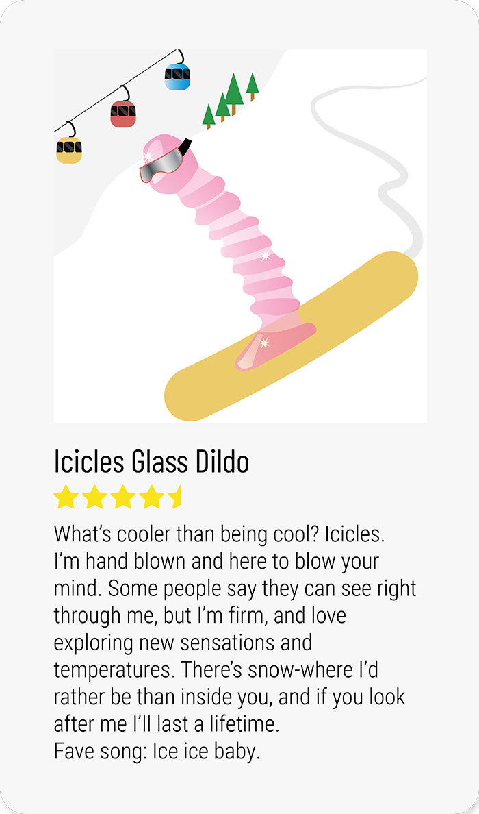 Icicles Glass Dildo
